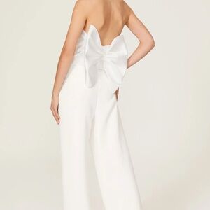 Hutch Strapless White Delphine Bow Top